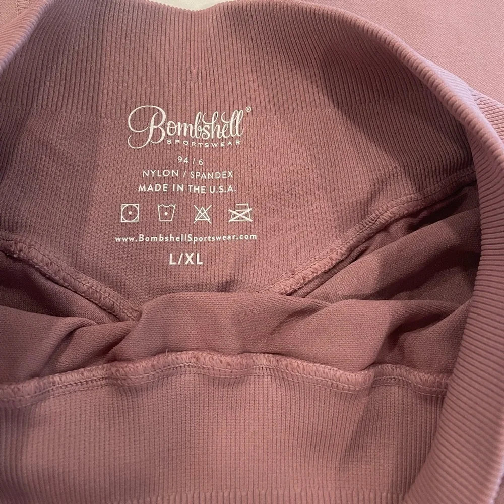 Bombshell Mauve Set Leggings & Long Sleeve Top - Picture 6 of 7